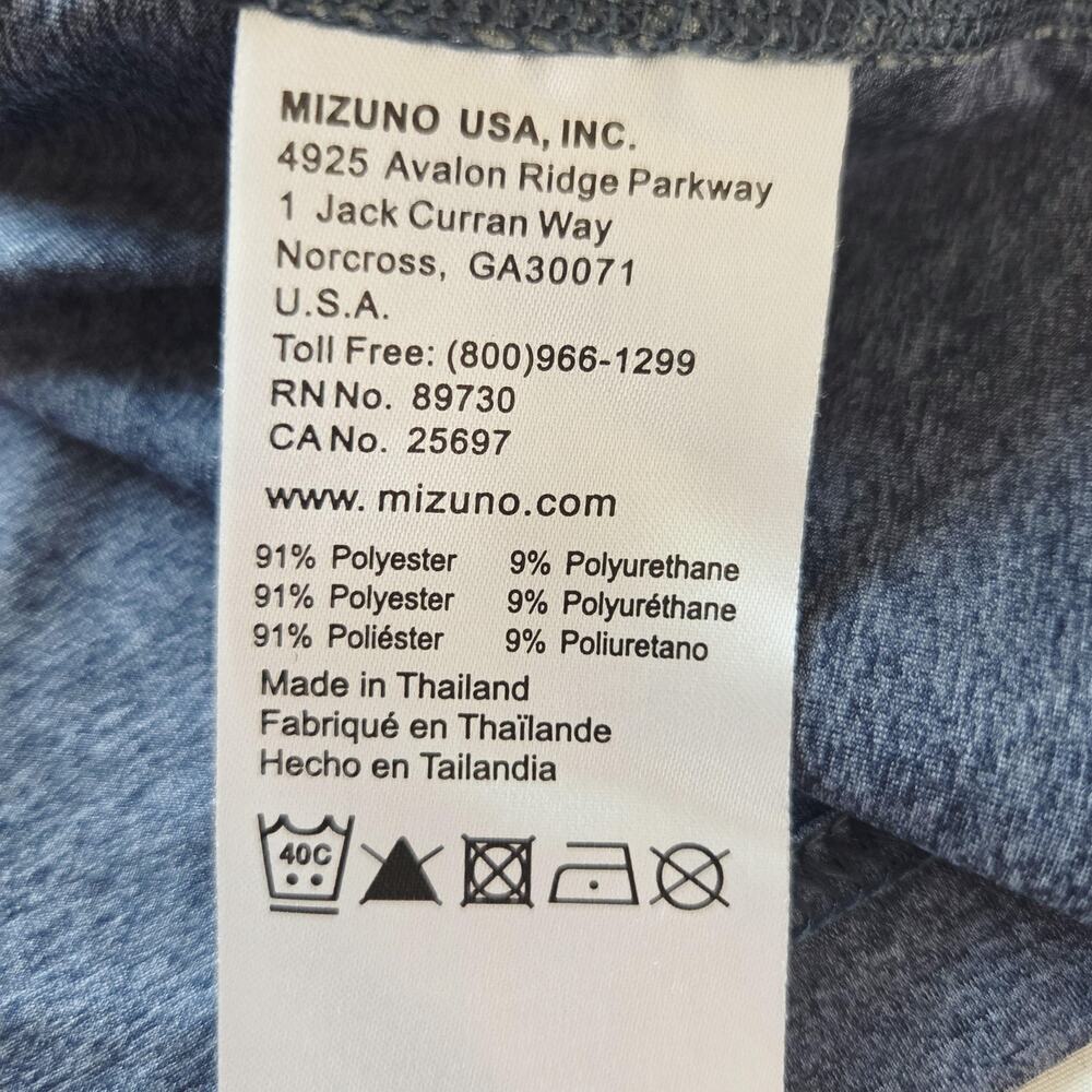 Mizuno Pullover Mens 2XL Gray Performance 1/4 Zip Long Sleeve Training Top - Picture 9 of 13